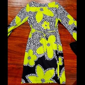 Girls Floral 3/4 Sleeve Dress